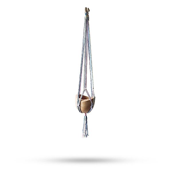 Bali-Homedecor Dekoobjekt Makramee-Topfhalter Klassisch- Mittelgroßer Topf günstig online kaufen