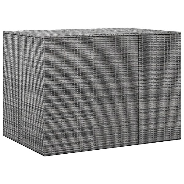 VidaXL Garten-Kissenbox PE Rattan 145x100x103 cm Grau günstig online kaufen