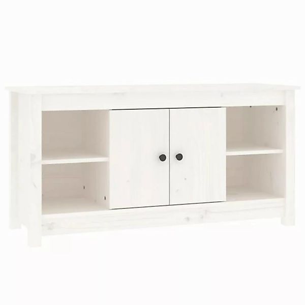 vidaXL TV-Schrank TV-Schrank Weiß 103x36,5x52 cm Massivholz Kiefer (1-St) günstig online kaufen