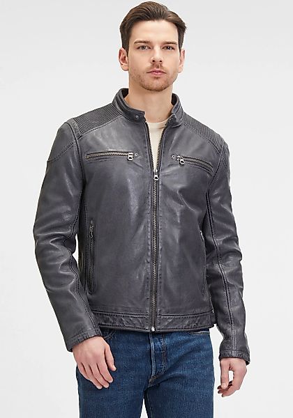 Mauritius Lederjacke "GMDerran" mit Reißverschluss, Reißverschlusstaschen, günstig online kaufen