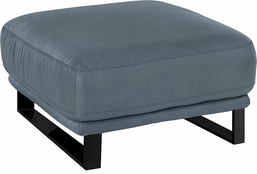 W.SCHILLIG Hocker "montanaa", mit Metallkufen in Schwarz pulverbeschichtet, günstig online kaufen