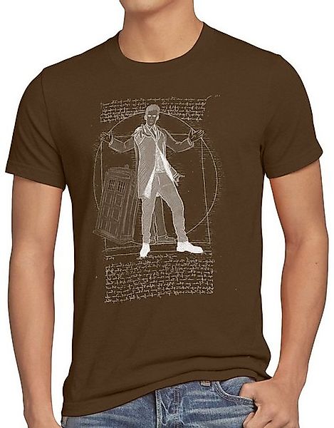 style3 Print-Shirt Herren T-Shirt Vitruvianischer Doktor zeitreise serie po günstig online kaufen