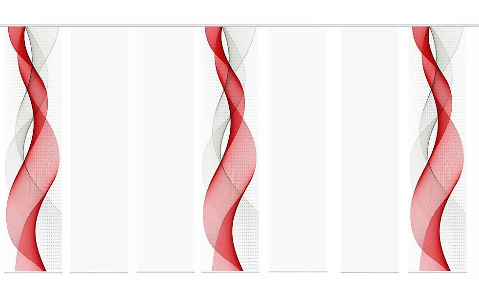 HOME Wohnideen Schiebevorhang   ¦ rot ¦ Maße (cm): B: 60 Gardinen & Rollos günstig online kaufen