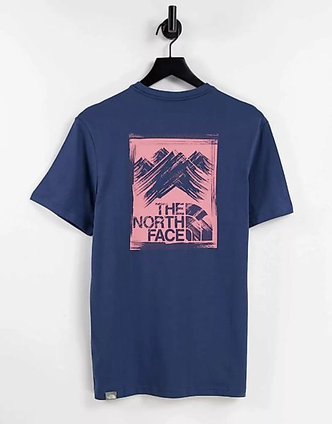 The North Face – Stroke Mountain – Blaues T-Shirt, exklusiv bei ASOS günstig online kaufen