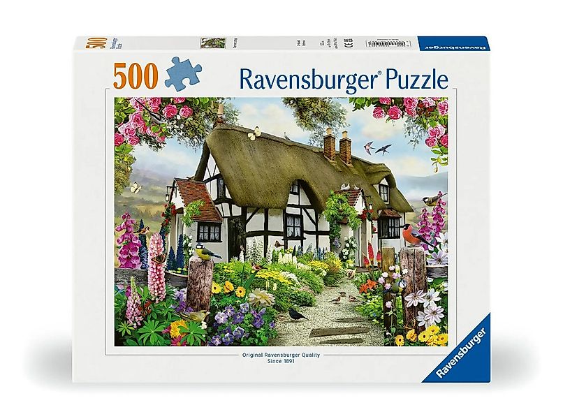 Ravensburger Puzzle Erwachsenenpuzzle 500 Teile - Verträumtes Cottage, 500 günstig online kaufen