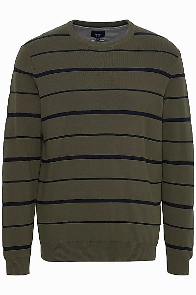 FQ1924 Strickpullover "Strickpullover FQKYLE reversed strip crewneck neck" günstig online kaufen