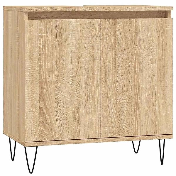 vidaXL Badschrank Sonoma-Eiche 58x33x60 cm Holzwerkstoff 831583 günstig online kaufen