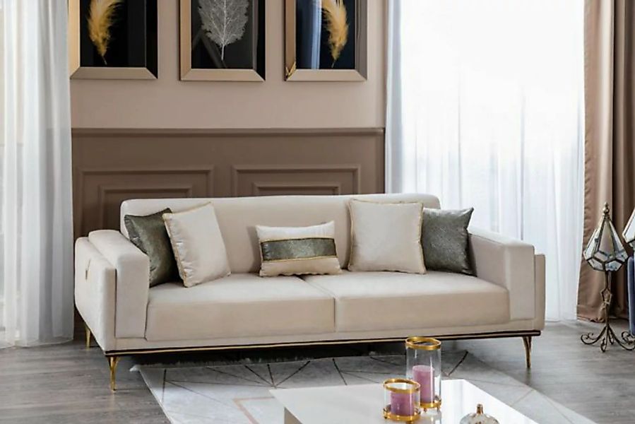 JVmoebel 3-Sitzer Italienische Stil Luxus Sofa Dreisitzer Textil, Made in E günstig online kaufen