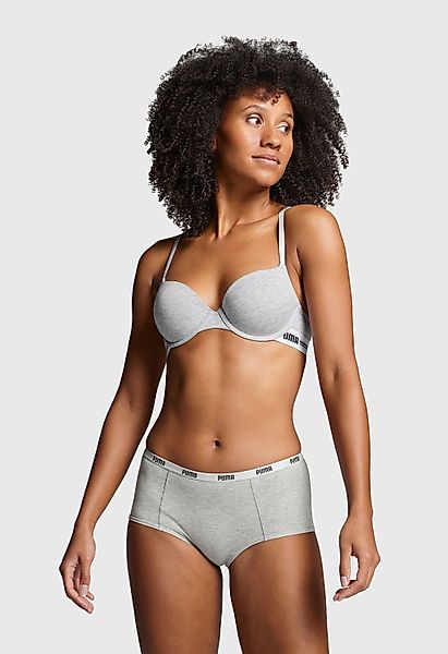 PUMA BODYWEAR Panty Mini Shorts Comfort Cotton Stretch (3-St., Set) Webgumm günstig online kaufen