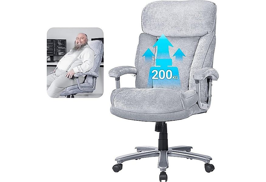 LuxusKollektion Chefsessel Chefsessel Bürostuhl 200KG Ergonomischer XXL Sch günstig online kaufen