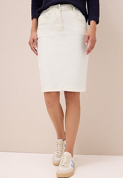 CECIL Midirock ein zeitloses Statement-Piece unifarben, casual, Knielang, s günstig online kaufen