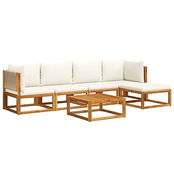 vidaXL Loungesofa 6-tlg. Gartensofa-Set mit Kissen günstig online kaufen