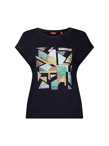 Esprit T-Shirt T-Shirt mit Print, 100 % Baumwolle (1-tlg) günstig online kaufen