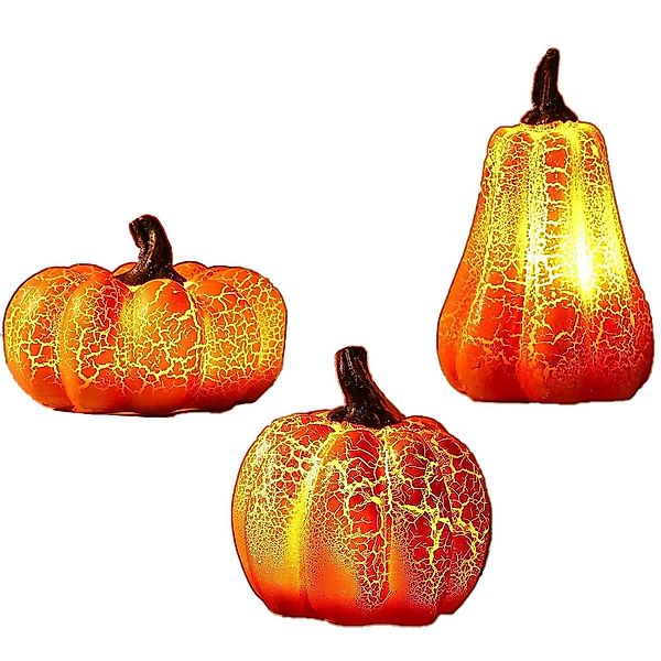Coonoor LED-Dekofigur Herbstdeko Kürbis Halloween Deko günstig online kaufen