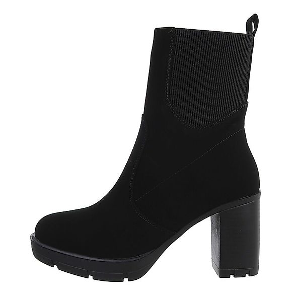 Ital-Design Damen Freizeit High-Heel-Stiefelette (84463211) Blockabsatz günstig online kaufen