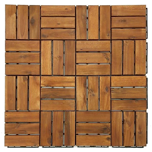 BURI Holzfliesen 2m² Holzfliesen Terrassenfliesen Holz günstig online kaufen