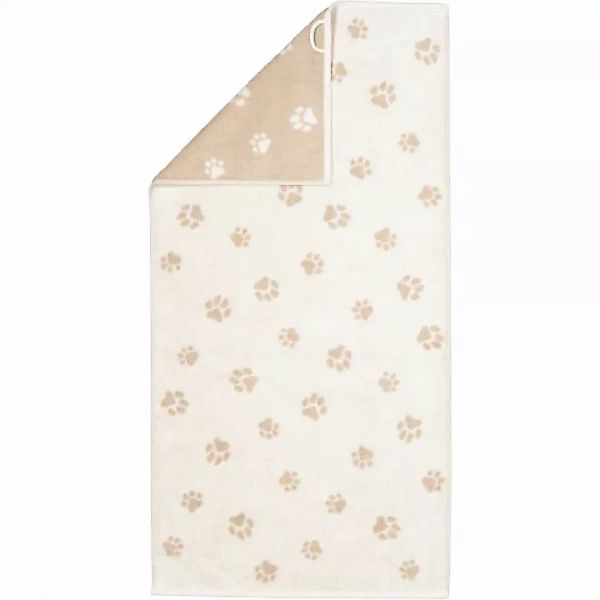 Cawö Handtücher WE LOVE DOGS Paws 6247 - Farbe: Natur-Beige - 33 - Handtuch günstig online kaufen