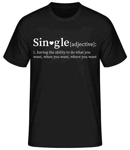 Single · Männer Basic T-Shirt günstig online kaufen