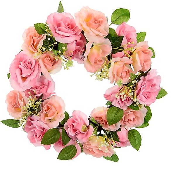 I.GE.A. Kunstkranz "Rosen", (1 St.), Rosenkranz, Türkranz, Wandkranz günstig online kaufen