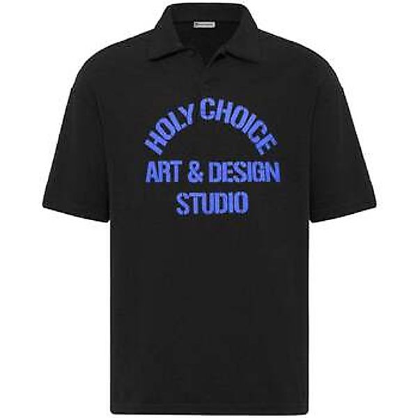 Dandalo  T-Shirts & Poloshirts Michel Oversize Lapel Collar Motto Printed S günstig online kaufen