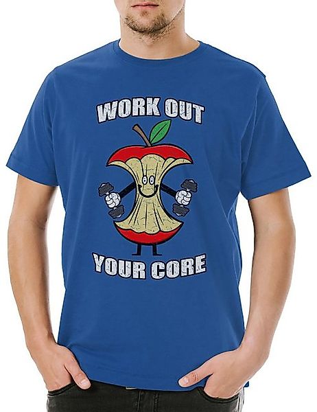 Urban Backwoods Print-Shirt Urban Backwoods Work Out Your Core Herren T-Shi günstig online kaufen