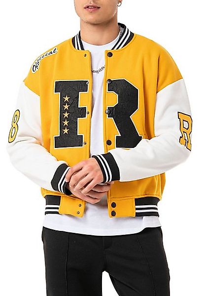 RedBridge Collegejacke Red Bridge Herren Sweatjacke Collegejacke MustardEcr günstig online kaufen