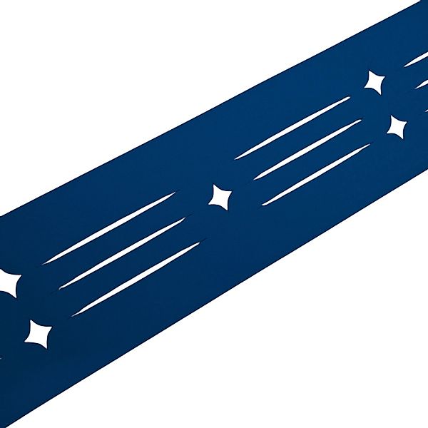 zaunzu Sichtschutz Dekor Starline mit Lasermuster für Doppelstabzaun Enzian günstig online kaufen