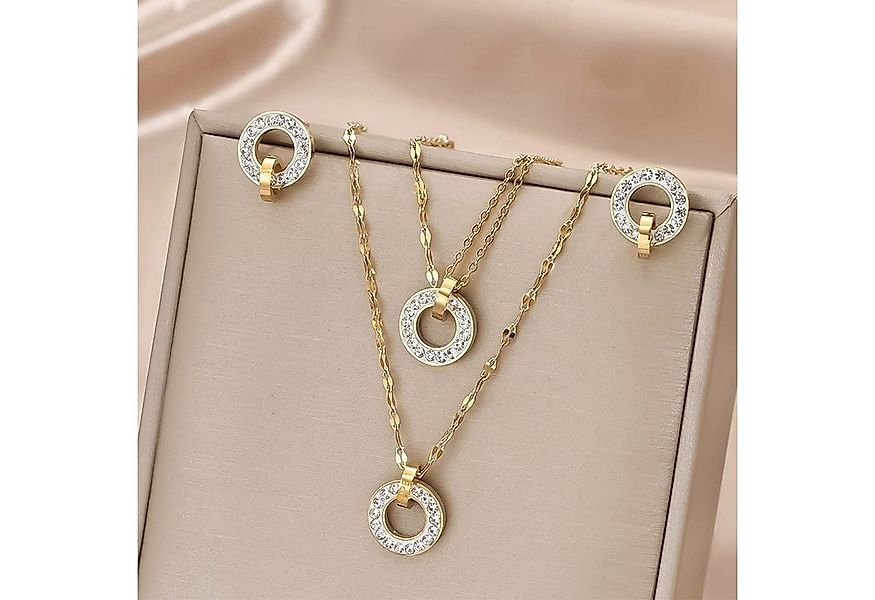 trends for living Schmuckset kreisförmiges Set Halskette Ohrringen und Armb günstig online kaufen