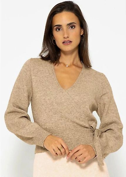 SASSYCLASSY Cardigan Oversize Wickelcardigan Damen Elegant Feinstrick Lässi günstig online kaufen