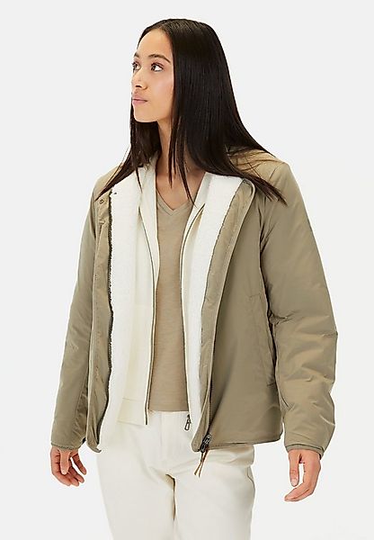 camel active Blouson aus recyceltem Polyester Langarm Rundhals Markenlabel günstig online kaufen