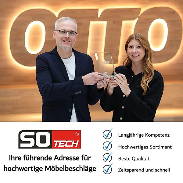 SO-TECH® Küchenrückwand Hakenleiste chrom matt 350 günstig online kaufen