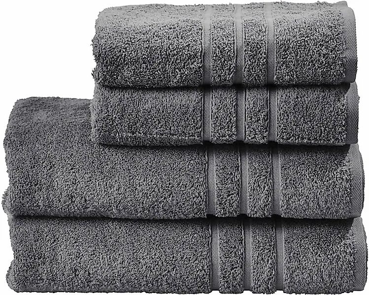 done.® Handtuch Set »Daily Uni«, (Set, 4 St., 2 Handtücher (50x100 cm)-2 Du günstig online kaufen