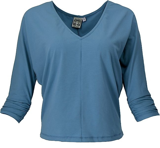 Guru-Shop Longsleeve Einfarbiges Basic Fledermaus Shirt,.. günstig online kaufen