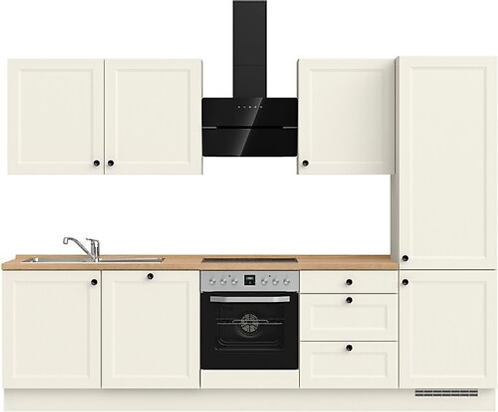 nobilia® Küchenzeile »"Cascada II"«, vormontiert, Breite 300 cm, Ausrichtun günstig online kaufen