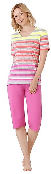 Hajo Capri-Pyjama Damen Pyjama mit Capri günstig online kaufen