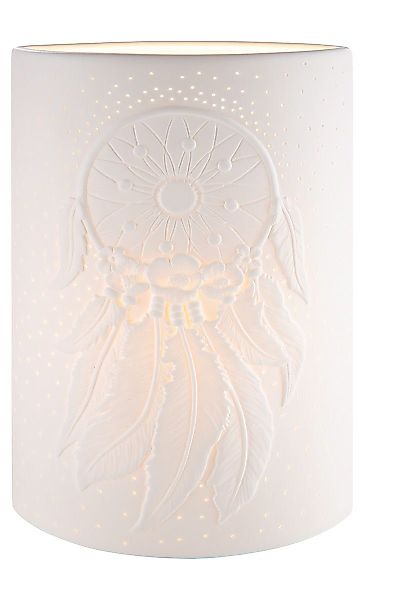 GILDE Dekoobjekt Porzellan Lampe Traumfänger Höhe günstig online kaufen