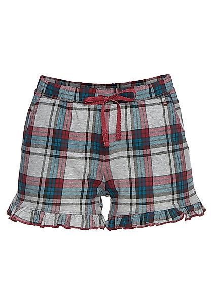 s.Oliver Schlafshorts, im Allover-Muster mit Kräuselsäumen günstig online kaufen