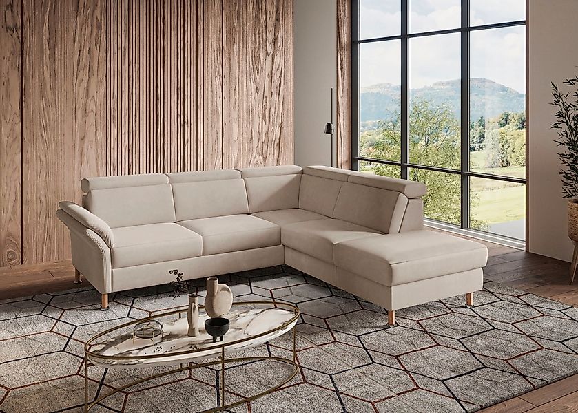 Home affaire Ecksofa »Calypso L-Form«, mit Relaxfunktion motorisch im Sofa günstig online kaufen