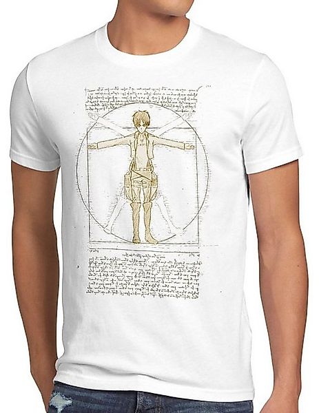 style3 T-Shirt Vitruvianischer Eren Jäger on attack aufklärungstruppe günstig online kaufen