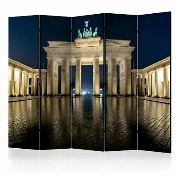artgeist Paravent Berlin at Night II [Room Dividers] grün-kombi Gr. 225 x 1 günstig online kaufen