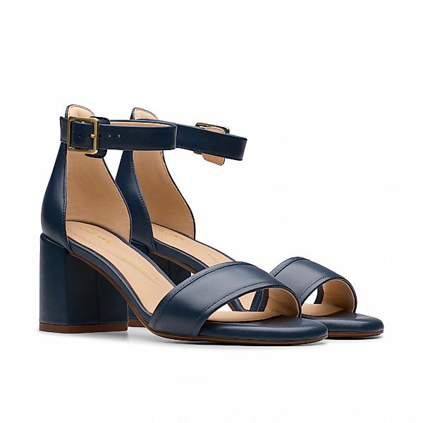 Clarks Sandale "Ezoria Mae", Festtagsschuh, Sandalette mit Blockabsatz günstig online kaufen