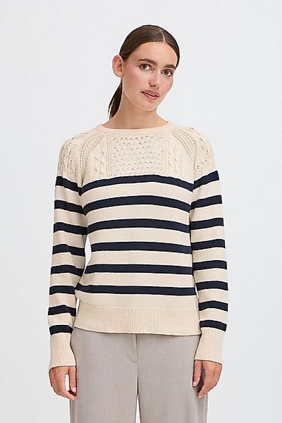OXMO Rundhalspullover OXSanva Modischer Pullover mit besonderem Strickmuste günstig online kaufen