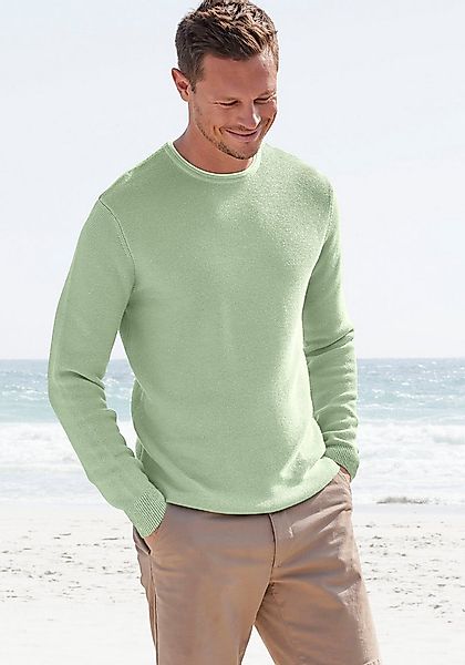 AUTHENTIC LE JOGGER Strickpullover mit Double-Layer Optik, Pullover aus rei günstig online kaufen