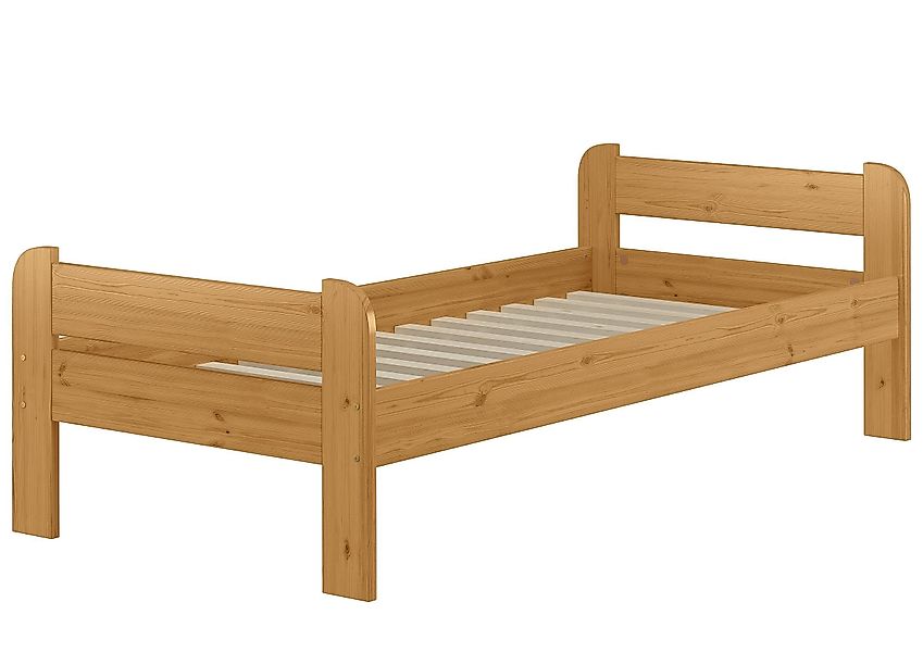ERST-HOLZ Bett Einzelbett Echtholzbett Kiefer Massiv günstig online kaufen