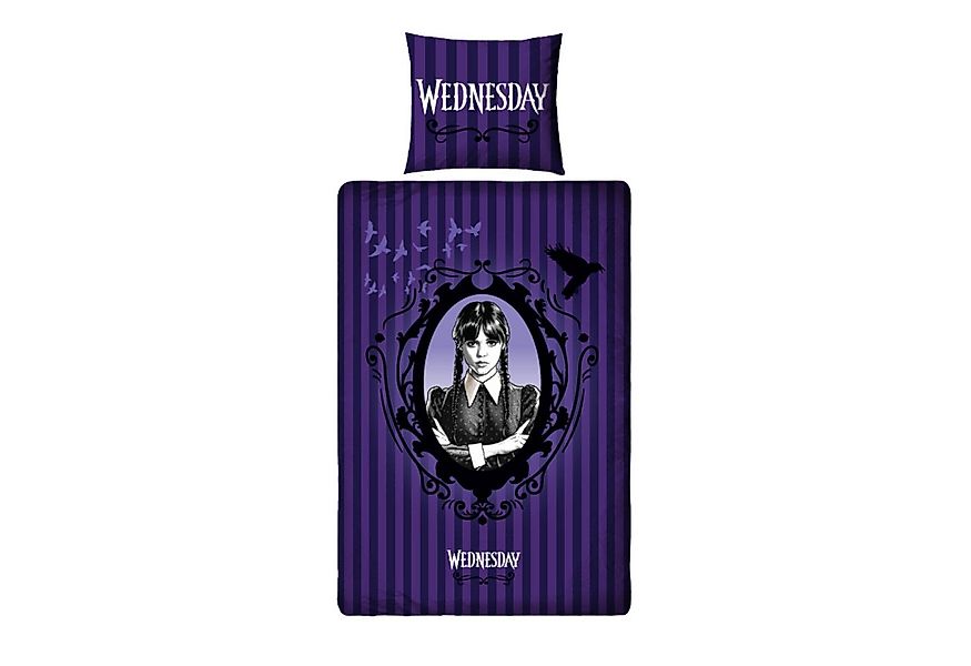 MTOnlinehandel Bettwäsche Wednesday Gothic Chic • Wende- Motiv für Teenager günstig online kaufen