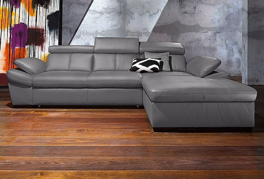 exxpo - sofa fashion Ecksofa "Salerno, Funktionssofa, Breite 280cm, hoher S günstig online kaufen