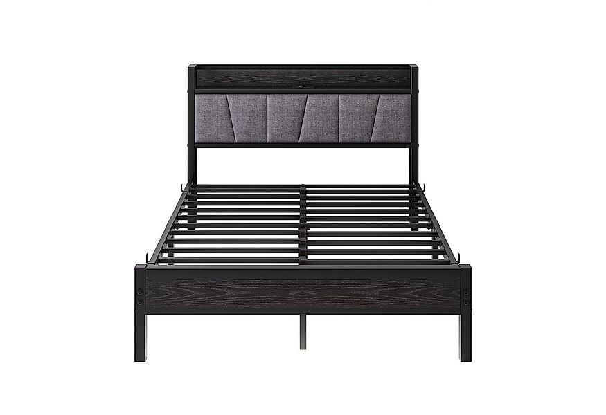 HOMERECOMMEND Metallbett mit 2 USB-Anschlüssen und LED Beleuchtung (1-tlg., günstig online kaufen