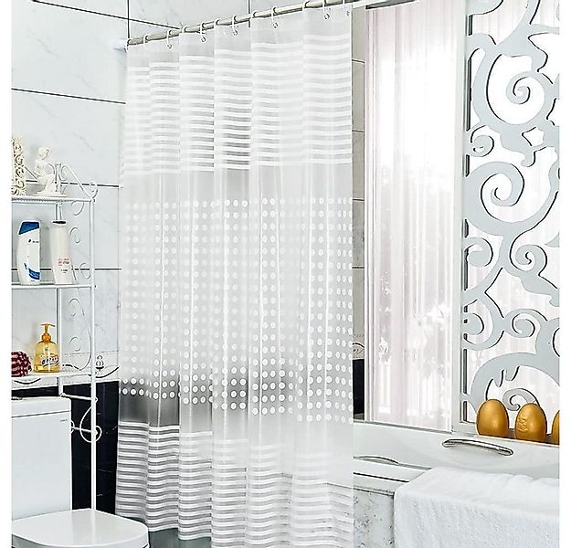 Sunicol Duschvorhang 3D, Wasserwürfel, Transparent, Wasserdicht,EVA,mit Hak günstig online kaufen