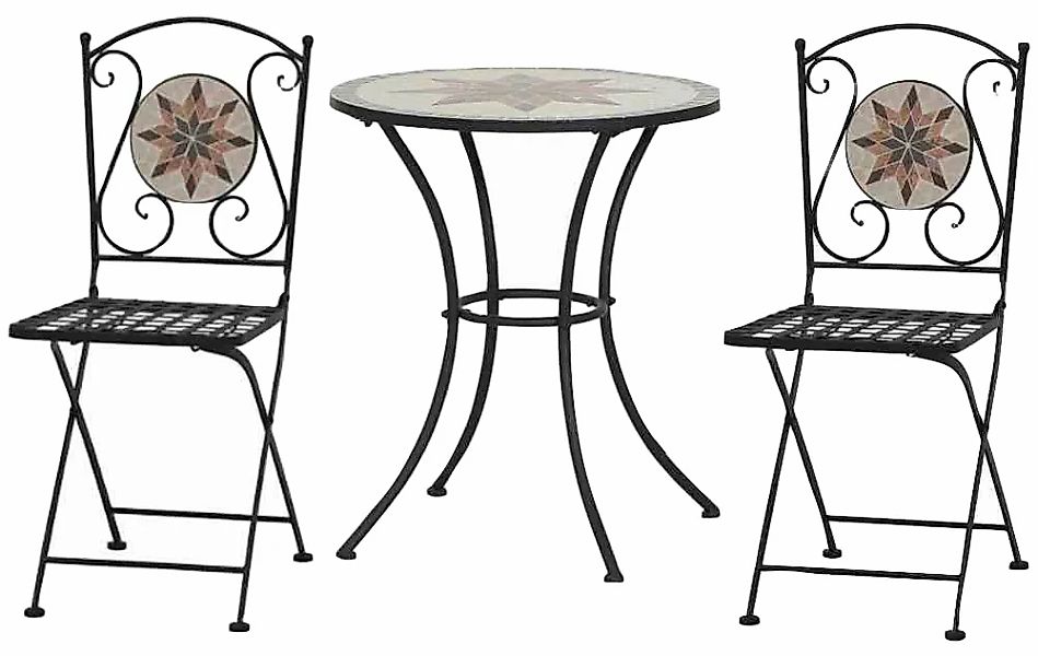 Siena Garden Garten-Essgruppe "Stella" 3 Stk. tlg. günstig online kaufen