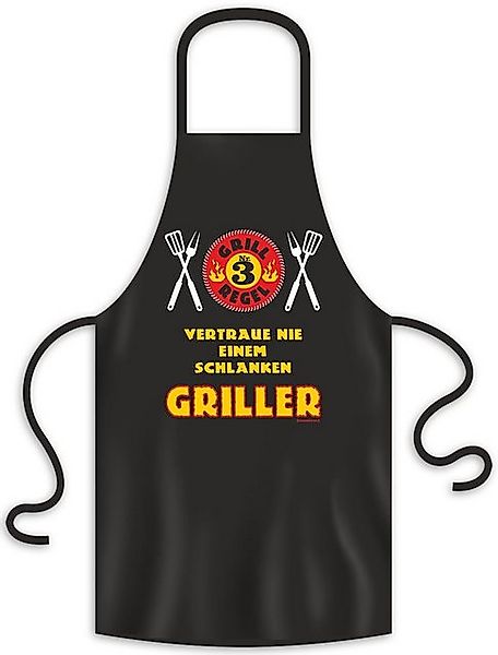 RAHMENLOS® T-Shirt Grillschürze Grillregel Nr. 3 Vertraue nie einem schlank günstig online kaufen